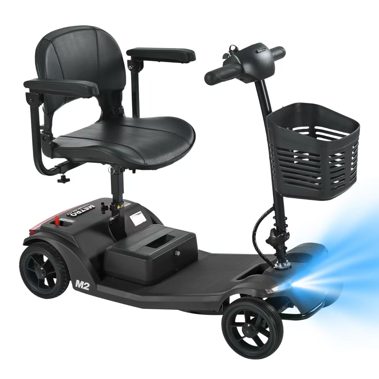 Electric Foldable Mobility Scooter for Adults – 4-Wheel Compact Design